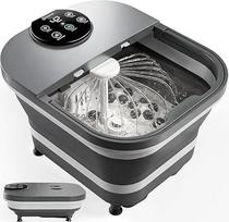 COMFIER 2026 Klappbares Fußbad mit Heizung, Dusche & Temperaturkontrolle, Fussbad mit 30 Shiatsu-Massagebällen, Automatische Massage & Anti-Spritz Design, Wellness Geschenk für Frauen und Männer