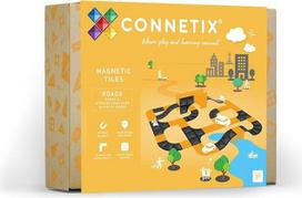 CONNETIX Magnetinės plytelės Kelio rampa ir pervaža, 16 vnt.