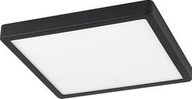 EGLO connect.z Fueva-Z Smart Home LED vonios kambario lubų šviestuvas L x W 28,5 cm, "ZigBee" programėlė ir valdymas balsu "Alexa", šviesos spalva (šilta balta / šalta balta), reguliuojamas apšvietimas, aliuminio paviršiaus šviestuvas, juodas,