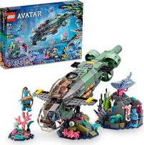 LEGO Avatar: The Way of Water Mako Submarine 75577 konstravimo žaislas su ateivių žuvų ir spindulių figūrėlėmis Kino dovana vaikams ir kino gerbėjams