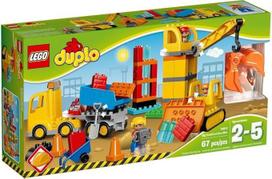 LEGO Duplo 10813 Didelė konstravimo aikštelė, idealus žaislas mažyliams, dideli kaladėlių blokai