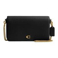 Coach 21 Auksinis Logotipas Grandinėlės Peties Dirželis Odinė Crossbody Rankinė Mini Moteriškos Rankinės Juoda CAO01-B4BK Basic Set (Bag+Dust Bag)