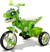 NMM Dinozaurų triratukas, triratukas nuo 2 metų, dinozaurų žaislas su muzika, šviesomis ir ragu, žaislas nuo 2 metų, vaikiškas dviratukas, balansinis dviratukas nuo 2, 3, 4, 5, 6 metų