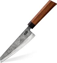 Peilis "Santoku" | Rankena: Geležies mediena | 17 cm ilgio anglinio plieno geležtė | Itin aštrus ir patvarus | Virtuvės šefo peilis žuviai, mėsai ir daržovėms | Peilis ir virtuvinis peilis | Habanero-17