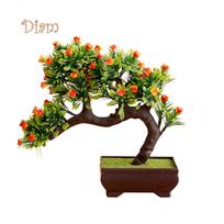 CO&LO 1vnt dirbtinių gėlių vazonas bonsai scenos sodo vestuvių vakarėlio balkono dekoras oranžinė