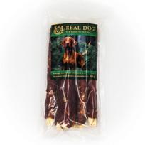 Real Dog Skanėstai Žaliaminės odos ritinys su antiena 25cm 500g