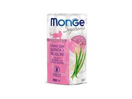 Monge SUPREME – tunas su bolivine balanda ir šparaginėmis pupelėmis sterilizuotoms katėms, 12x80g