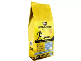 Real Dog Sensitive sausas maistas suaugusiems šunims su antiena 15kg
