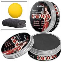 Natural Brazilian Carnauba Wax Paint Beauty Polish and Stain Removal Anti-scratch Car Wax Coating Solid Car Wax gray