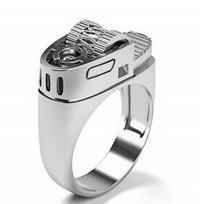 Jewelry European and American Creative Personalized Lighter Shape Ring no. 6