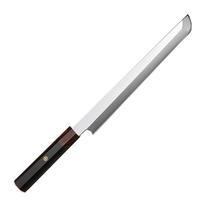 Sashimi peilis vienpusiu ašmeniu 10Cr15MoV plienas Šefo kirvis Žuvies pjaustytuvas Mėsos, kumpio, suši Japonijos virtuvinis peilis Maisto gaminimo įrankiai 27cm Blade