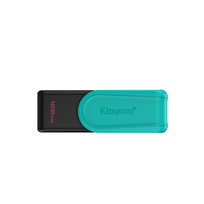 Kingston USB Flash Drive | DataTraveler Exodia S | 128GB | USB 3.2 Gen 1 | Black/Turquoise
