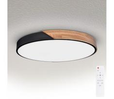 Brilagi - dimeriuojamas LED šviestuvas PILANA LED/72W/230V ąžuolas/juodas Ø 80 cm + nuotolinis pultelis