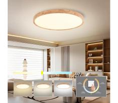 Brilagi - LED lubinis šviestuvas WOODROUND LED/40W/230V 3000/4000/6000K skersmuo 60 cm
