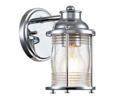Quintiesse QN-ASHLANDBAY1-PC-BATH-Lauko sieninis šviestuvas ASHLAND BAY 1xE27/60W/230V IP44