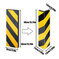 Garage Wall Protector for Car Doors Reflective Car Door Bumper Guards Non-Slip Cushion Self-Adhesive Foam Pad Heavy-Duty geltona