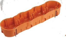 4-vietė pogipsinė mont. dėžutė su sraigtais Halogen free, 45mm, Pawbol, vnt