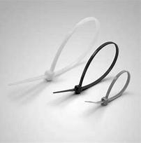 Plastikiniai tvirtinimo dirželiai - 3.6x200mm Balta (100 vnt.)