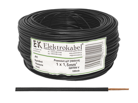 Elektros montavimo kabelis LGY HO7V-K / HO7V-U-K - 1x4.0 mm²