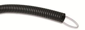 Gofruotas vamzdis juodas, PVC, 750N, RKSSUVP, su viela (50 m) - 20/16 mm