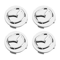 4 vnt. 56 mm ratlankio centrinis dangtelis su logotipu, stebulės dangtelis, ženklelis, emblema Mazda 6 3 CX5 2 CX7 Demio Atenza Axela MX30 CX30 CX3 CX9 MX5 RX8 RX7 juoda