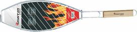 Žuvies kepimo grotelės Mastergrill MG148, 68 cm, sidabrinės spalvos/rudos