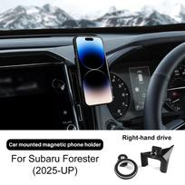 Magnet Gravity Phone Holder For Subaru Forester 2025-UP LHD RHD Car Gravity Mobile Support Telephone Bracket Rotatable Clip
