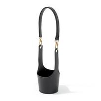 Portable Cup Holder With Leather Handle Anti-scalding Reusable Mug Sleeves For Everyday Use šviesi violetinė