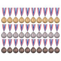 30 vnt. auksiniai, sidabriniai, bronziniai medaliai 2 colio cinko lydinio apvalūs nugalėtojų medaliai su kaklo juostele vaikams, suaugusiems, varžyboms, sporto renginiams kviečiai