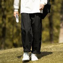 Vyriški mokykliniai Y2K drabužiai krovininės kelnės tiesios kelnės Gatvės apranga Korėjos mados drabužiai Baggy Pants Japoniškos plačios kelnės L chaki
