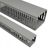 Plastikinis perforuotas kanalas Kopos RK 60X80_LD (pilkas, 60x80mm, 2m)