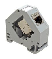 Kampinis adapteris RJ45 keystone lizdui (montuojamas ant DIN bėgelio)