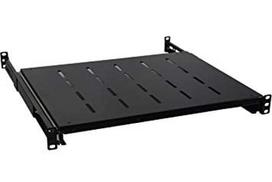 Stacionari lentyna 19'' 1U (800 mm gylio spintai, juoda, iki 60 kg)