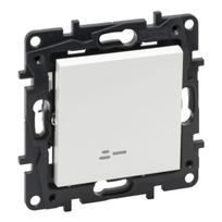 1 klavišo perjungiklis su LED indikacija Legrand Niloe Step 863116 (baltas)