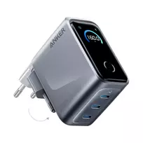 Anker Prime Charger, 3 Ports, 160W, Silver