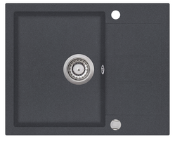 Plautuvė Aquasanita Tesa SQT102 AW 222 Graphite, su ekscentriniu ventiliu