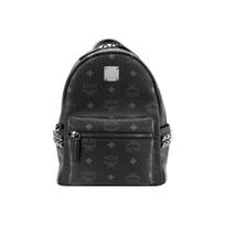 MCM Klasikinis Visas Logotipas Kniedėtas PVC Kuprinė Moteriška Kuprinė Juoda MMKAAVE10BK001 Black,Basic Set (Bag+Dust Bag)
