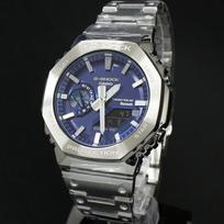 Casio G-Shock GM-B2100AD-2A Pilnai metalinis Tough Solar Bluetooth vyriškas laikrodis Mėlynas