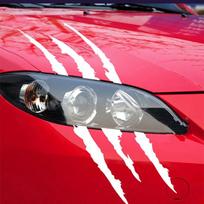 Automobilio lipdukas Atspindintis monstro nagų įbrėžimo dryžis Naujas universalus automatinis ženklų priekinio žibinto lipdukas Automobilio lipdukai Automobilio priedai Įrankiai 2pcs