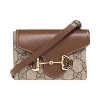 Gucci Horsebit 1955 Reguliuojama peties rankena Sankabos rankinė Moteriška rankinė per petį Smėlio spalvos Ebono 699761-92TCG-8563 Gift Set(Basic Set+Box+Shopping Bag)
