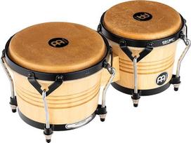 "Meinl Percussion Bongos Luis Conte" - Artist Series - 2 rankiniai būgnai su 6,75 ir 8 colių būgnais - su derinimo raktu - Siamo ąžuolas, natūralus (LC300NT-M)