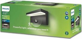 "Philips LED Bustan" itin efektyvus 9 W lauko sieninis šviestuvas su judesio jutikliu, 2700 K šiltai balta šviesa, antracito spalvos, IP44, atsparus oro sąlygoms, viengubas paketas, šiltai balta