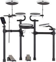 "Roland TD-02KV V-Drums" elektroninių būgnų rinkinys su dinamišku grojimu, triukšmo mažinimo funkcijomis, integruota trenerio funkcija "Mesh Head Snare