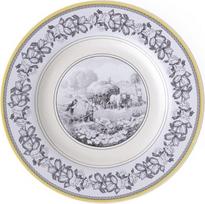 "Villeroy & Boch Audun Ferme" vakarienės lėkštė, 27 cm, aukščiausios kokybės porcelianas, balta/pilka/geltona