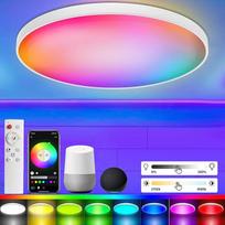30 W LED lubų šviestuvas su nuotolinio valdymo pulteliu, RGB spalvų keitimo lubų šviestuvas, suderinamas su "Alexa", programėlės valdymu, 2700 K - 6500 K apvalus šviestuvas Vaikų kambarys Miegamasis Virtuvė Svetainė