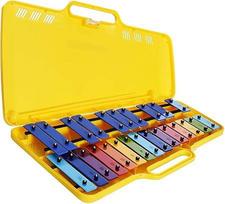 Glockenspiel Glockenspiel Metalinis telefonas 25 metaliniai mygtukai Angel AG-25N3 su dėklu vaikams