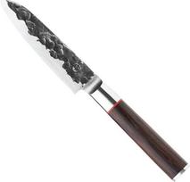 Kaltinis "Sebra Santoku" 14 cm rankų darbo peilis medinėje dėžutėje