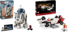 LEGO Star Wars R2-D2 modelių rinkinys vaikams, berniukams ir mergaitėms & Icons McLaren MP4/4 & Ayrton Senna automobilių modelių rinkinys