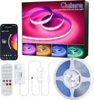OULARA RGB COB LED juosta 10 m, 24 V šviesos diodų juosta, keičianti spalvas, lanksti RGB LED juosta, veikianti su "Alexa" / "Google Assistant" / "Tuya", skirta virtuvei, miegamajam, vakarėliams, "pasidaryk pats" dekoracijoms