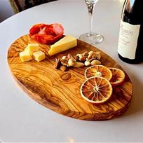 Rankų darbo alyvuogių medžio apvali serviravimo lėkštė kaimiškas dekoratyvinis padėklas Charcuterie lenta sūrio lėkštė stalo apdaila ekologiški patvarūs virtuvės reikmenys su natūraliais